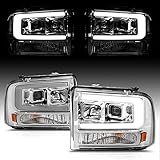 AmeriLite for 2005-2007 Ford F250 F350 F450 Superduty | 05 Excursion C-Type LED Tube Square...