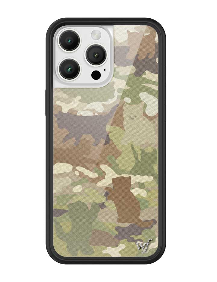 Image of Wildflower Cases - Compatible with iPhone 16 Pro Max | Protective Bumper, 6.5ft Drop Test Certified, Women Owned Small Business | Cat Camo