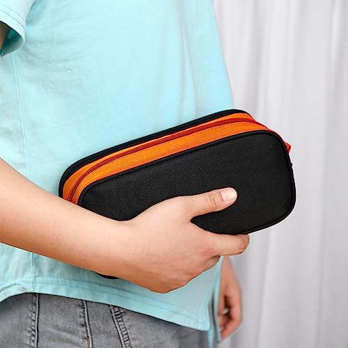 Image of Mountain guest Large Capacity Pencil Case Multi-Slot Pencil Pouch Durable Pencil Box Portable Office Pen Bag with Zipper