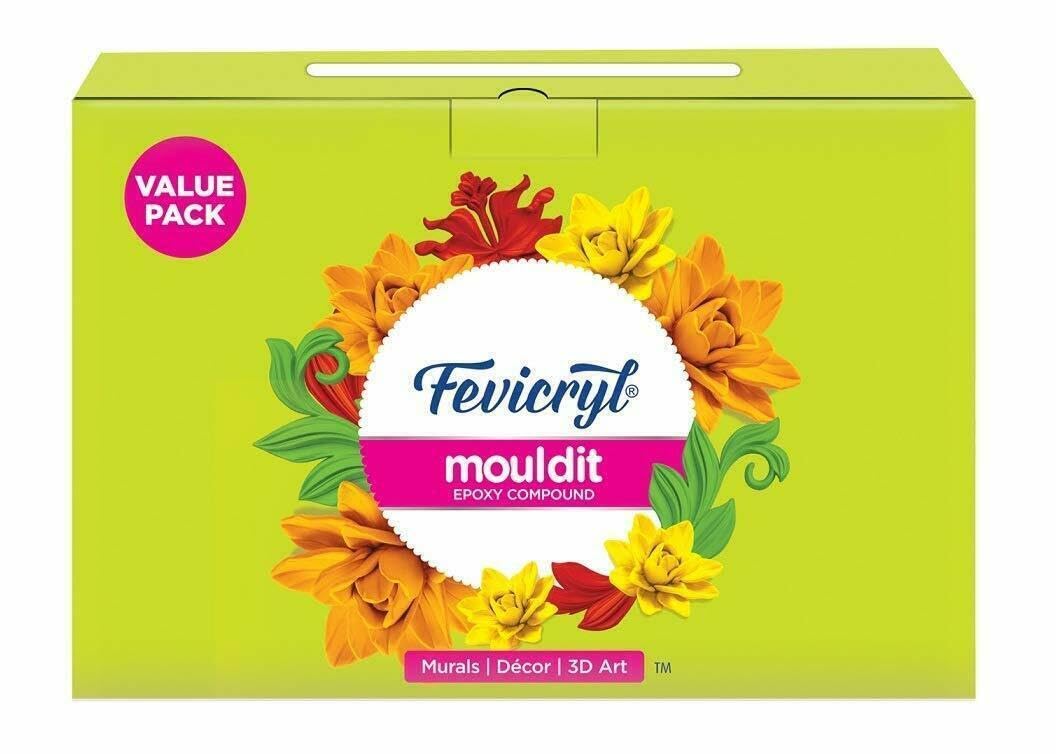 Fevicryl Mould It, 900 g, Clay Set for Modelling and Sculpting, Air Dry Clay for Art and Craft, Gift for Artists, Students, Children