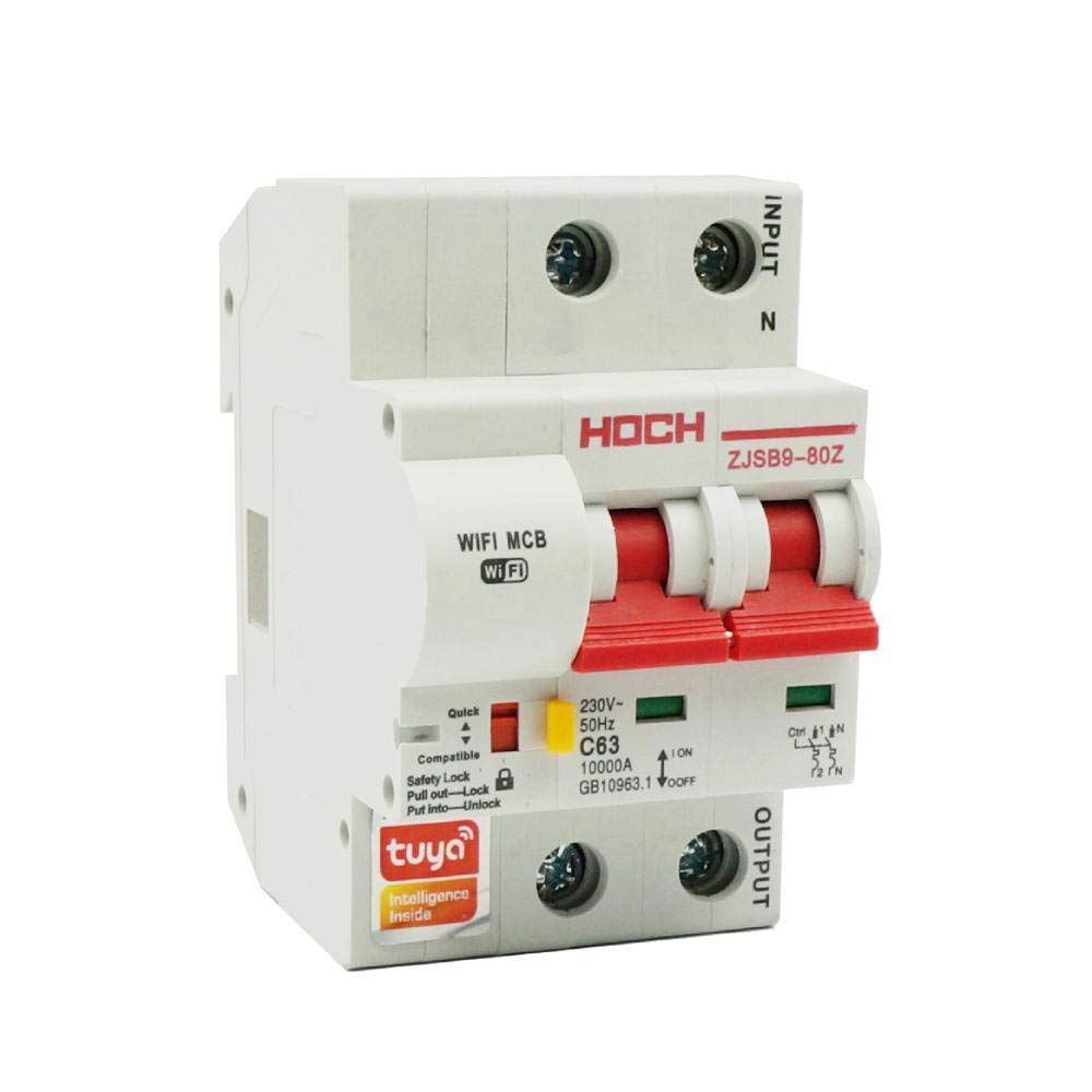 Disjoncteur WIFI Smart Timer Interrupteur à distance avec télécommande EWeLink App Smart Home, 16A, 2 pièces.