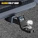 Nilight Fusion Trailer Hitch Mount w/Welded 1-7/8 Inch Trailer Ball & Hitch Pin, Fits 2 Inch Receiver, 5000 lbs 2