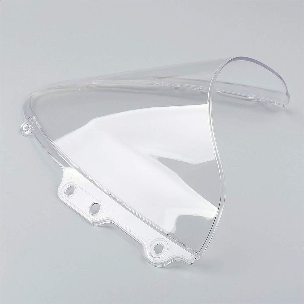 PSLER Windshield WindScreen Double Bubble for GSXR600 750 K4 2004-2005, Clear