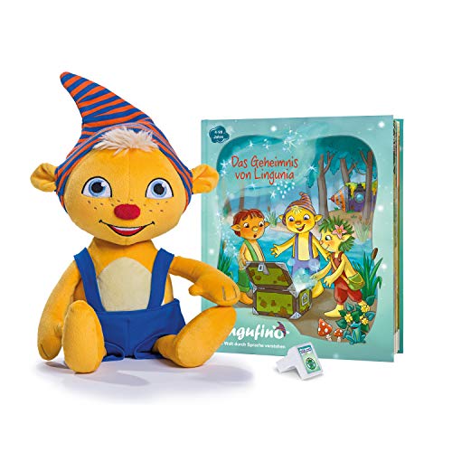 DIALOG TOYS Lingufino Basis Set mit Plüschfigur, Lernspielzeug mit...