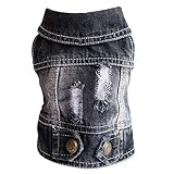 ropa para perros tallas grandes Esta chaqueta jean jean es adecuada para todo tipo de perros pequeños, y puedes elegir la ropa más adecuada para tus mascotas según nuestra tabla de tallas.