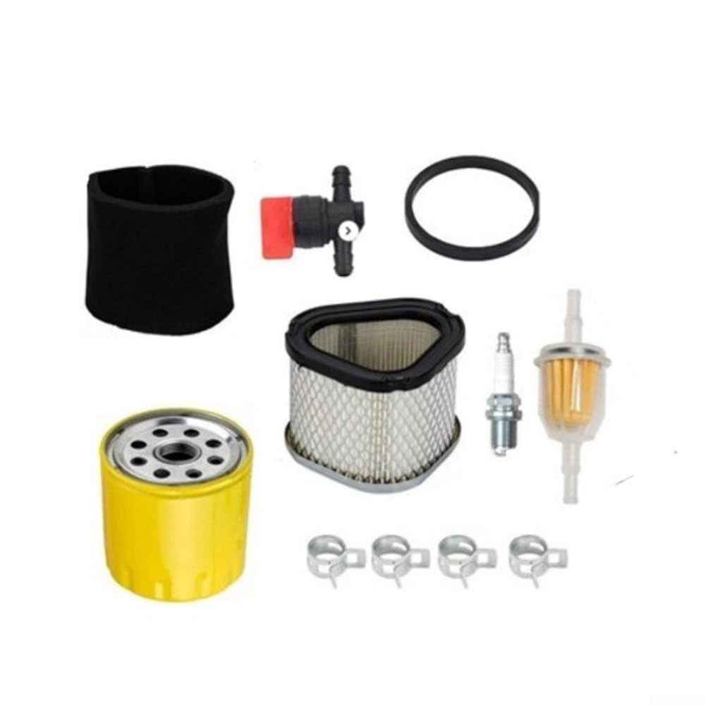 Kit de repuesto de piezas de motor compatible con I500911418 LX173 LT133 LT155 M92359 AM1216 Juego de filtros de cortacésped de plástico amarillo para instalar