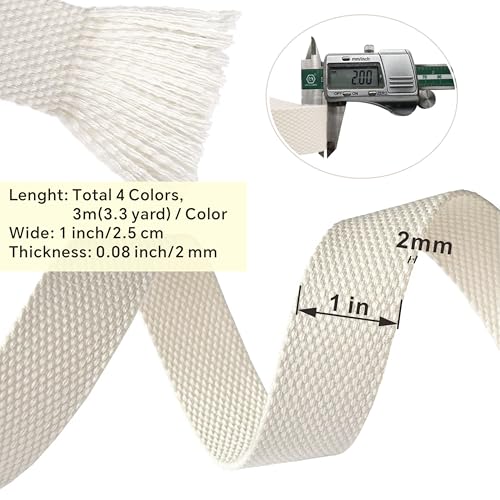 Heavy-Duty Cotton Webbing Straps