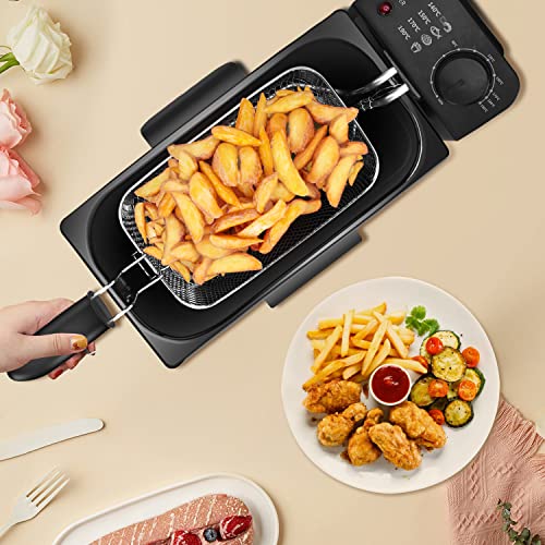 Aigostar-Agni-30HEY-Freidora-de-3-litros-2200W-tapa-antisalpicaduras-y-temperatura-ajustable-Acero-inoxidable-tipo-304-y-recipiente-totalmente-extraible-para-vaciado-de-aceite-Diseno-exclusivo