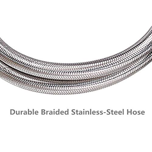 Dozyant 6 Feet Propane Hose Extension With 3/8" Female Flare On Both Ends, Stainless Braided Propane Gas Line Pipe For Rv, Bbq Grill, Propane Tank, Heater And More #TOP2