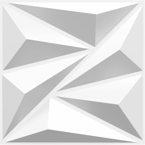 STICKGOO Paquete de 33 paneles de pared 3D para decoración de pared interior, paneles texturizados de PVC de 12 x 12 pulgadas, paneles de pared