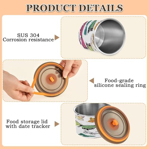 Contenedor hermético de acero inoxidable para café 17oz miniatura 4