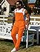 Yuanbang Overalls for Men Work Utility Coveralls Fashion Bib Romper Jumpsuit with Zipper(Orange,L)