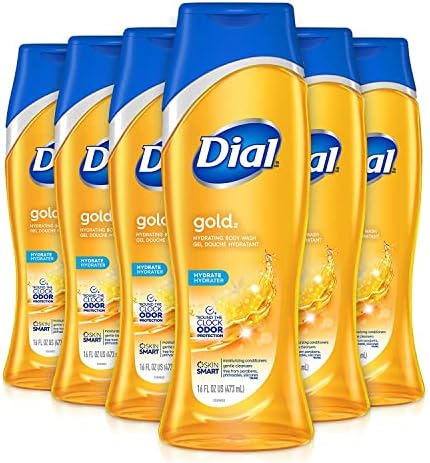 Dial Body Wash, Advanced Clean Gold, 16 fl oz, Pack of 6