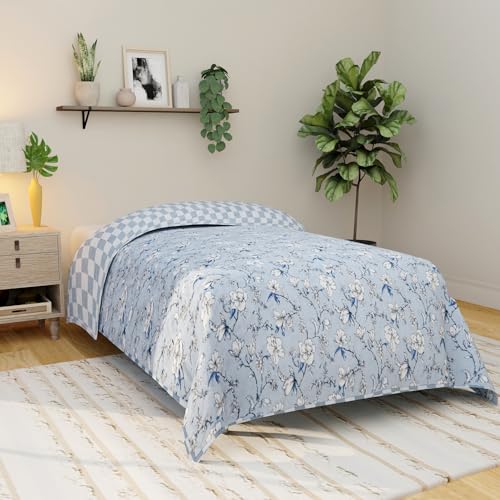 Image of Akshya Reversible AC Comforter Single Bed Blanket for Summer /mild Winter