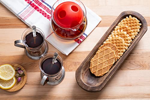 Country Concepts - Long Wooden Dough Bowls For Decor Farmhouse Style Wood Bowl Centerpieces Rustic Baguette Large Decorative Bread Tray Candle Making (12X4X2), Brown #TOP4