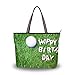 XiangHeFu Bolsos de mujer Happy Birthday Golf Sport Polyester Fabric Shoulder Bag