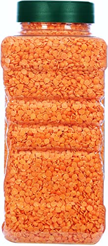 Image of Rani Organic Masoor Dal (Red Split Lentils) 28oz (800g) PET Jar ~ All Natural | Vegan | Gluten Friendly | NON-GMO | Indian Origin | USDA Certified Organic