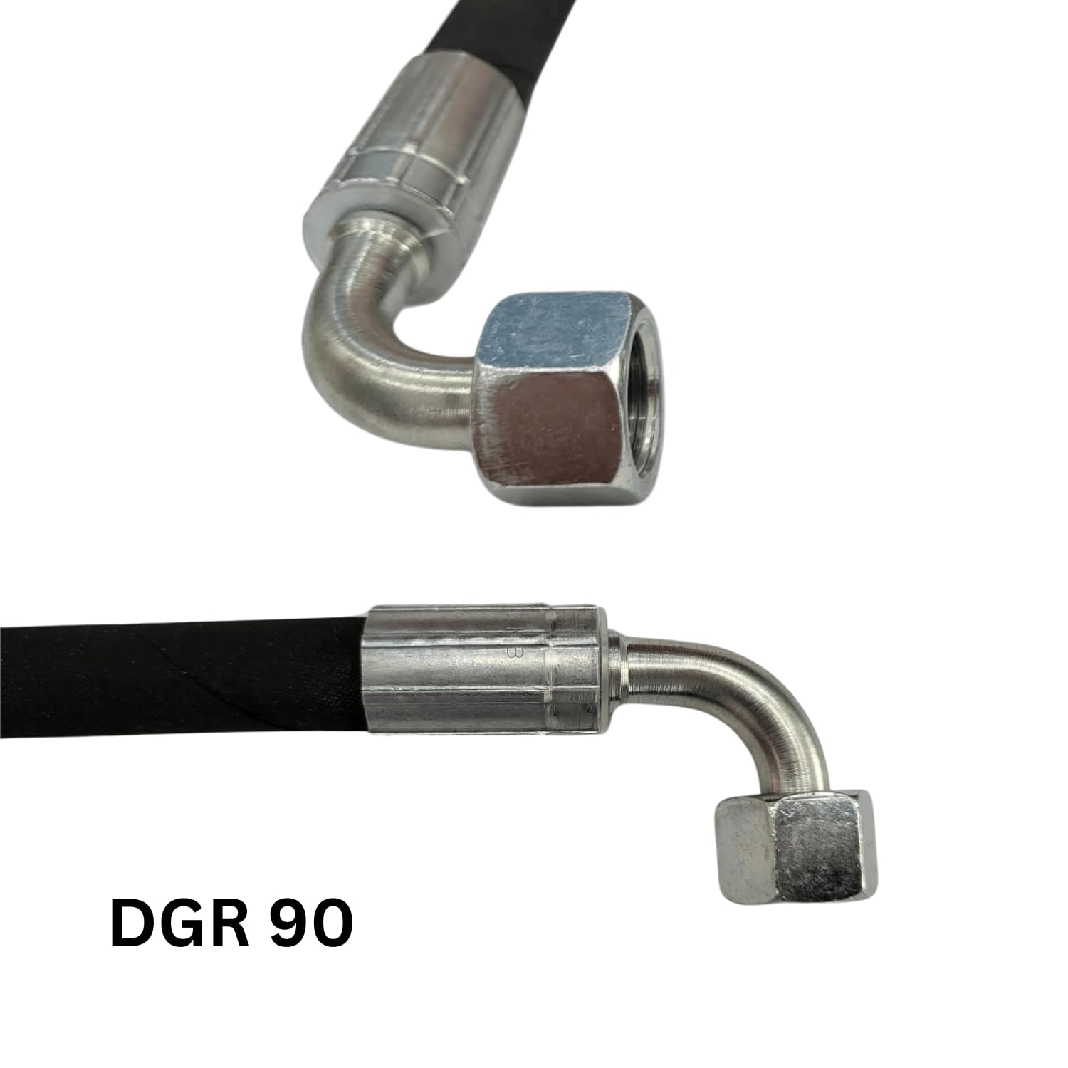Hydraulikschlauch 5300mm 1SN DN10 | Gewinde G3/8" | DKR90 - DKR90 | Nenndruck 180bar