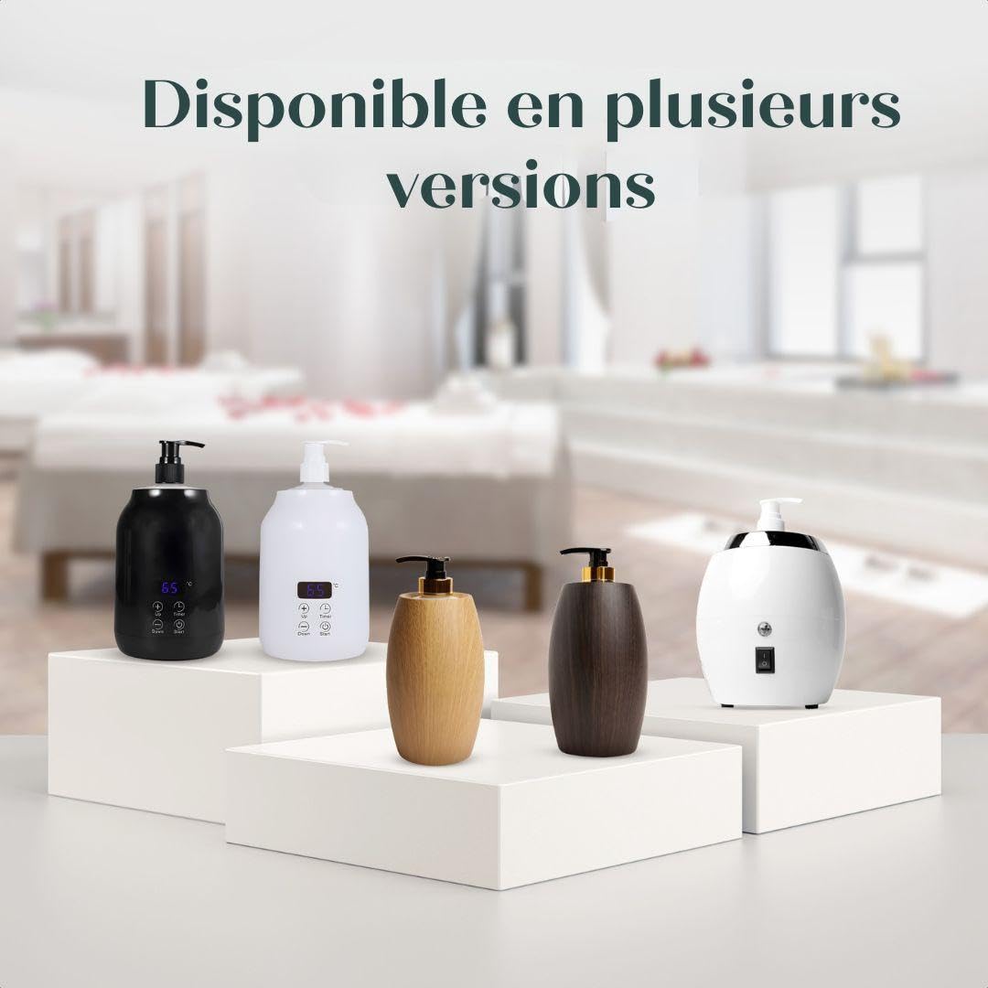 Relax Master® Chauffe-huile de massage 2.0 Professionnel Électrique avec 2 Distributeurs