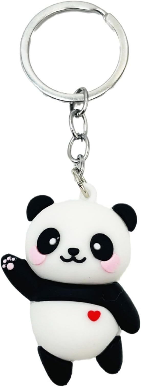 Kawaii Panda Keychain Cartoon Panda Pendant Cute Animal Keychains Gift for Women Girls for Bags Backpack Decoration