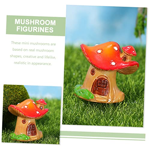 Statues de Champignons en Résine Durables pour Ornement Extérieur - 3