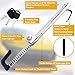 Tevlaphee Universal Steering Wheel Brake Lock Anti-Theft Retractable Double Hook Car Clutch Pedal Lock for Car Truck SUV Van Security with 3 Keys