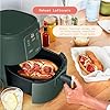 B'eautiful Drew Barrymore by Qt Air Fryer with TurboCrisp Technology, EverGood Ceramic Nonstick Coating, (Thyme Green) #4