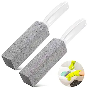 N A 2PCS MSUN Premium Toilet Bowl Cleaning Stone with Handle, Pumice Stone Toilet Bowl Cleaner, Easy to Remove Unsightly Toilet Rings, Tile, Toilets, Sinks, Bathroom, Bathtubs, Hardwater, Lime, Rust