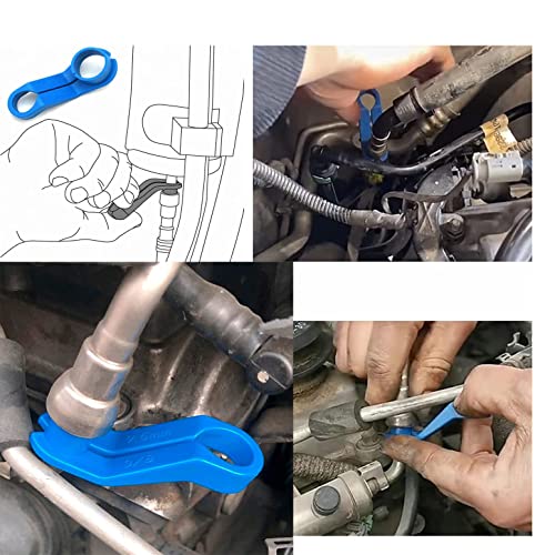 7Pcs Fuel Line Disconnect Tool Set Ac Fuel Line Removal Tool 1/4 5/16 3/8 1/2 5/8 3/4 7/8 Inch Quick Disconnect Kit Compatible With Almost Vehicles #TOP4