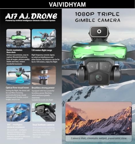 Image of Drone with Dual 4K Camera for Adults | WiFi FPV RC Quadcopter with Camera | Live Video, Altitude Hold, 360 Flip, Headless Mode, One Key Takeoff & Carry Case for Kids and Adults (Silver)