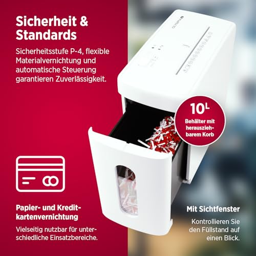 Olympia cc1010s destructeur de documents 10 feuilles bureau