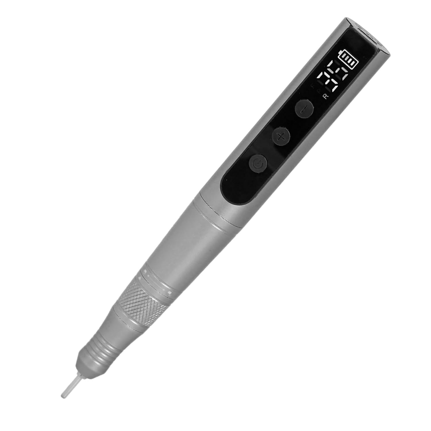 Electric Nail Grinder Kit Professional Rechargeable Nail Polisher 35000rpm Portable Manicure Pedicure Tool for Home Salon Use 6 Grinding Heads Included (Grey)