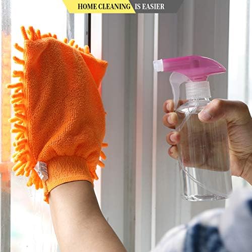 SanFok 2 Pieces Mist Spray Bottles Durable Empty Trigger Sprayer Bottle For Kitchen,Gardening,Cleaning,400ml
