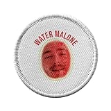 Ecusson Thermocollant Vetement Rond 7cm - Water Malone Parodie Fruit Rap Rappeur - Patch a Repasser pour Reparation ou Customisation T-shirt Sac Jeans Imprime en France