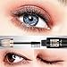 Waterproof Mascara Black with Eyelash Comb Set, Natural Mascara Black Volume and Length for Makeup - Lengthening, Volumizing, Long-Lasting