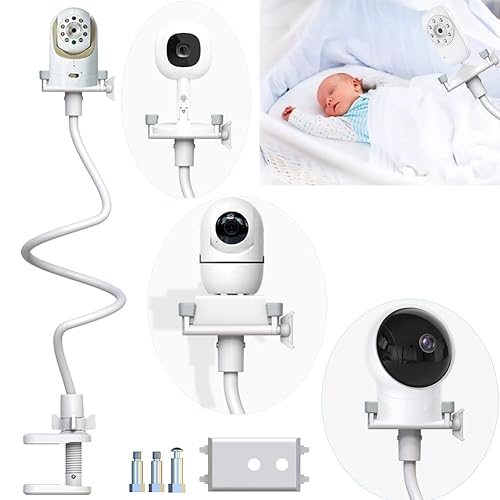 Soporte para monitor de bebé compatible con óptica infantil DXR-8 Pro, Nanit N322NW, ANMEATE SM935E, Vava, Vtech, Hellobaby, Motorola, Eufy y otras