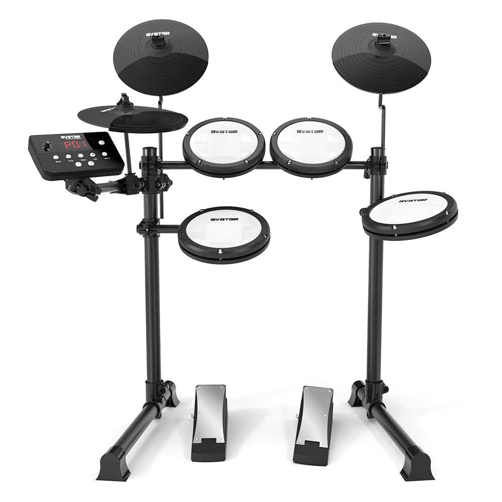 Amazon.com: HXW Junior Electric Drum Set Compact Mesh Electronic