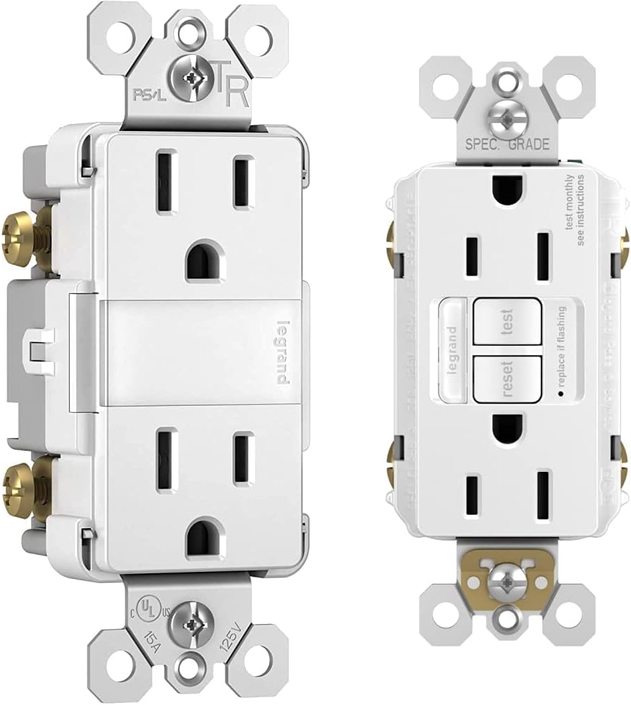 Legrand - Pass & Seymour Radiant In Wall Night Light and GFCI Outlet Bundle, White (1 Count)