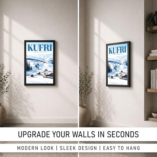 Image of CodersParadise Framed Wall Poster (12x18 Inch) | Inspirational Quote Wall Art | Minimalist Motivational Home Decor for Living Room & Office | Ready-to-Hang Display Frame (Ideas Means Nothing)