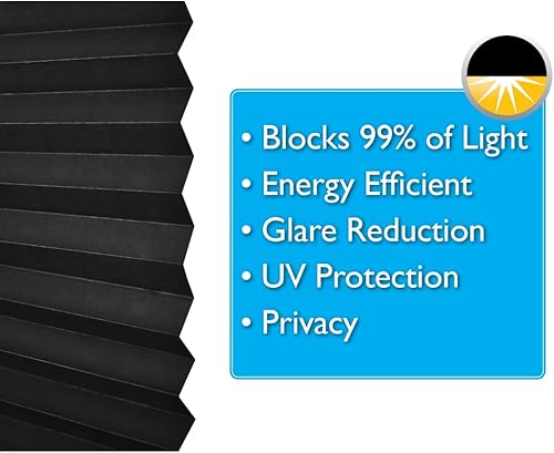 Miniatura 6 de Redi Shade - Persiana blackout plisada color negro