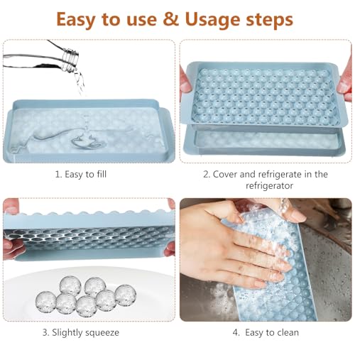 Set de moldes para cubitos de hielo mini círculo, 4 capas miniatura 3