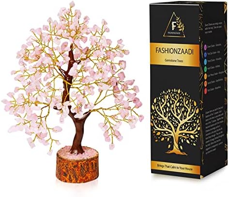Miniatura 8 de Árbol de cuarzo rosa, árbol bonsái de cristal, piedra curativa, árbol de cristal para energía positiva, gemas de buena suerte, cristales de dinero,
