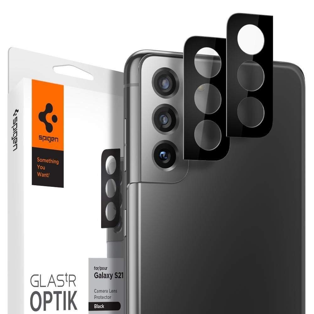 Spigen GLAStR Optik Camera Lens Screen Protector [2 Pack] designed for Samsung Galaxy S21 PLUS - Black