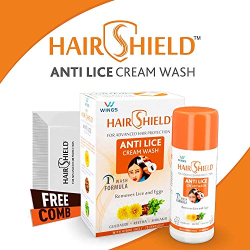 Hairshield Anti Lice Cream Wash Free Head Lice Comb With Every Pack (30