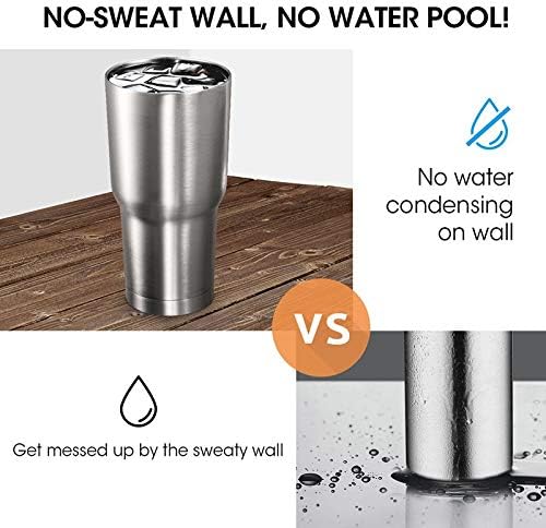 30 oz Tumbler, Double Wall Stainless Steel Insulated Travel Mug with Lid for Hot Beverage and Cool Drink … - Image 6
