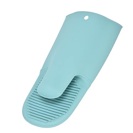 Ubersweet Oven Mitts Gloves, Anti Slip Heat Insulation Gloves Long Sleeve Thickened Flexible for Kitchen for Barbecue(Nordic Green) |