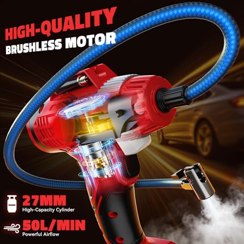 160PSI Cordless Tire Inflator Portable Air Compressor Compatible - image 5