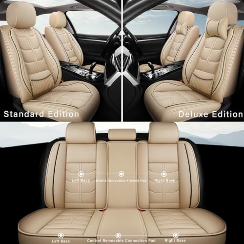 Housse siege voiture universel imperméable et résistant en cuir PU - 6