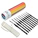 Price comparison product image Fine Detail Paint Brush Set with 10 Sizes with Triangular Handles for Fine Painting of Miniatures, Scale Models, Airplane Kits, Nail, Face, Micro Art and Figures