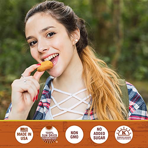 Traina Home Grown California Sun Dried Peaches - Healthy & Non-GMO, Natural Sweet Flavor Fruit No Sugar Added, Perfect Snack In Resealable Pouch (20 Oz) - Image 5